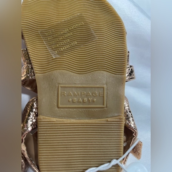 Rampage Baby Girls Sandals Strappy Sling Back Shoes NWT Sz 6-9M - Picture 6 of 6